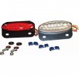  Farolim Oval 15LED/ Tipo barco/ c/ sup. MATRICULA